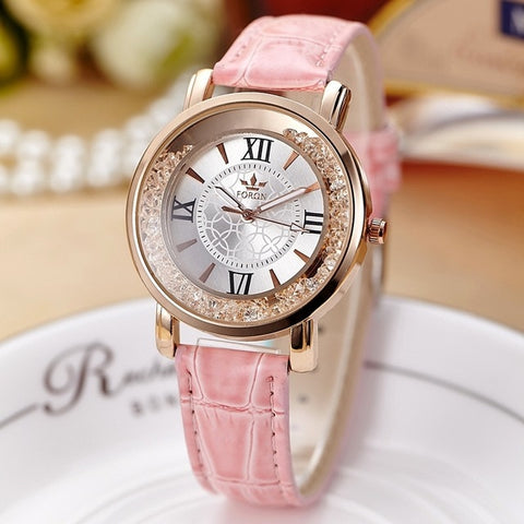 Women Watches Leather Quartz Wristwatch