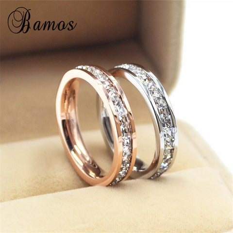 Rose Gold Ring Promise Wedding Engagement Rings For Women
