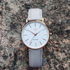 Ladies Simple Rose Gold Stainless Steel Mesh Band Gold Watch