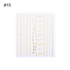 Gold Silver Metal Strip Tape 3D Nail Sticker