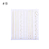 Gold Silver Metal Strip Tape 3D Nail Sticker