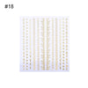 Gold Silver Metal Strip Tape 3D Nail Sticker