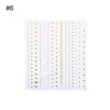 Gold Silver Metal Strip Tape 3D Nail Sticker