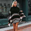 Simplee Knitted turtleneck cloak