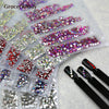 Glass Nail Rhinestones For Nails Art Decorations