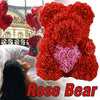 2019 Cheap Creative Big Rose Bear Rose Artificial Flowers Gift for Girlfriend