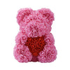 2019 Cheap Creative Big Rose Bear Rose Artificial Flowers Gift for Girlfriend