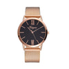 Rose Gold Sliver Mesh Stainless Steel Dail Watches