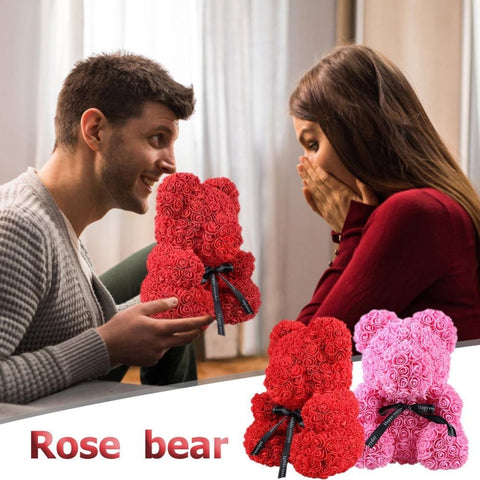 Rose Bear Doll Valentines Romantic Gift box